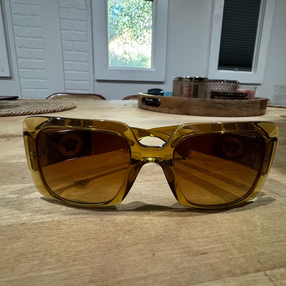 Versace Women's Gold Sunglasses